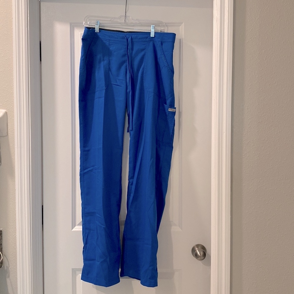 GREY’S ANATOMY by Barco Drawstring 4-Pocket Scrub Pants 4245T ROYAL BLUE size M